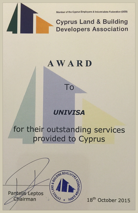 永銘國際榮獲塞浦路斯卓越服務(wù)獎